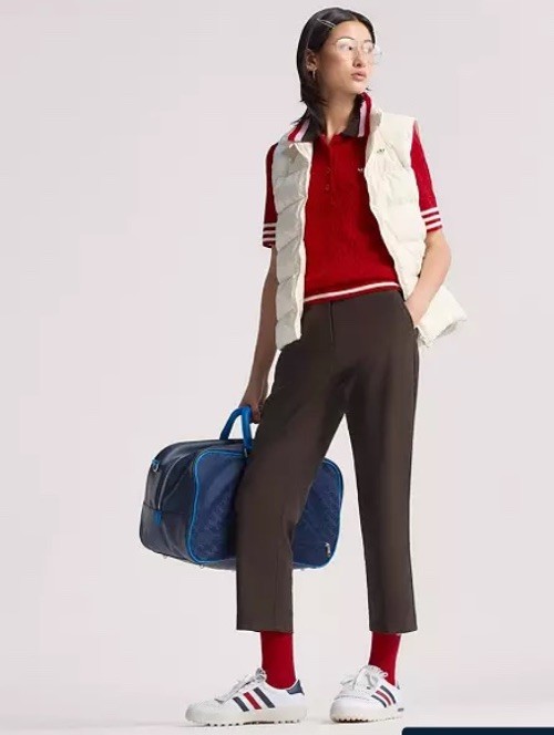 NWT $110 Adidas Women’s Knit Polo Golf Better Scarlet Sweater Size L