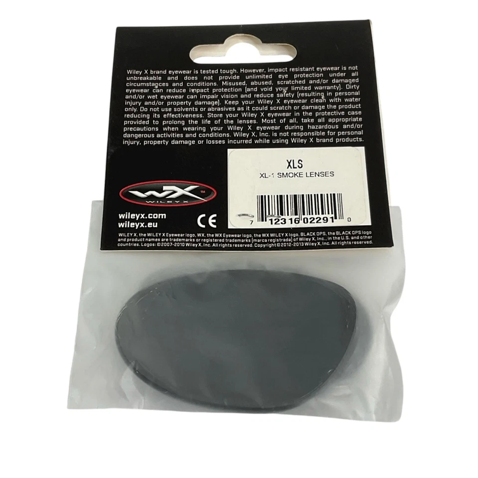 Lentes de reposição WileyX XL-1 Advanced Smoke Color conjunto de 2 lentes novas - Imagem 3 de 4