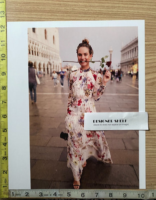 Lilly James In St. Mark's Square Venice Film Festival Scene Book Photograph