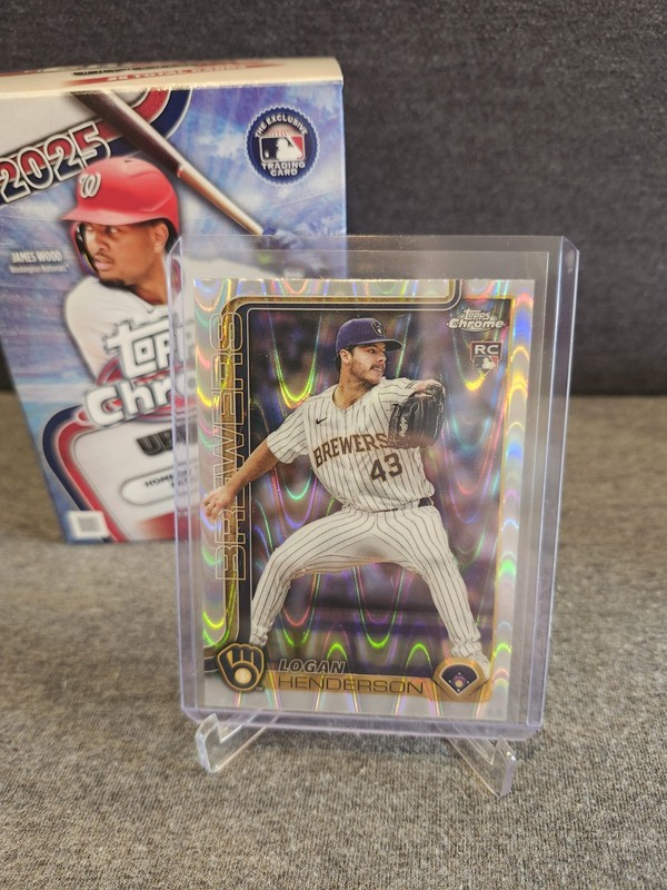 2025 Topps Chrome Update - RayWave Refractor Logan Henderson RC #USC65