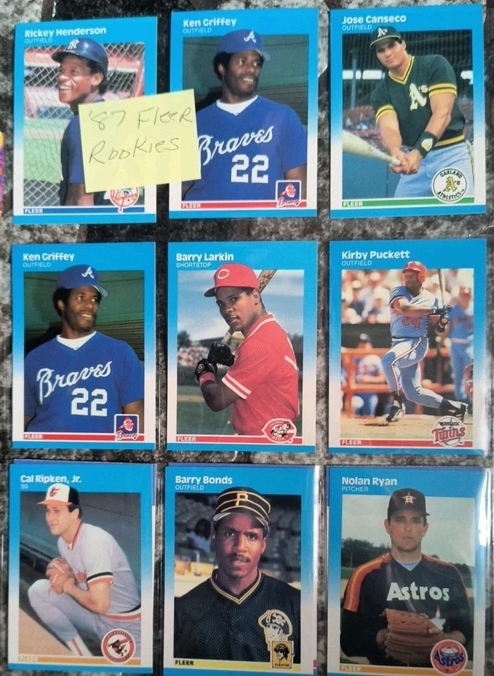 Lote Fleer Rookies 1987 como se ve Foto 2 de 4