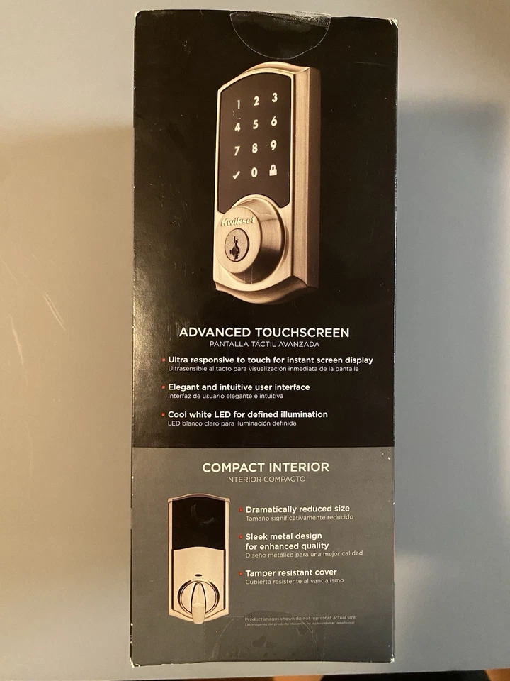 Kwikset SmartCode 916 Z-Wave pantalla táctil cerrojo electrónico monocilíndrico Foto 4 de 4