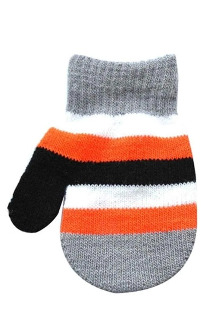 Unisex Toddler Winter Knit Mittens Gloves – Grey 6 Months to 2 Years