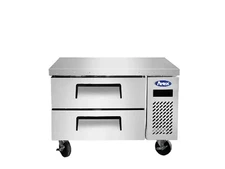 Atosa MGF8448GR 36" Refrigerated All Stainless Chef Base w/ 2 Drawers