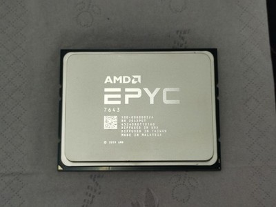 AMD EPYC 7643 100-000000326 Milan 2.3GHZ 48 core 96 threads socket CPU processor
