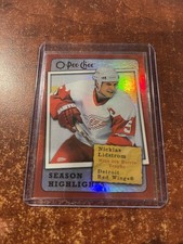 2007-08 O Pee Chee Season Highlights SH19 Niklas Lidstrom Detroit Red Wings 
