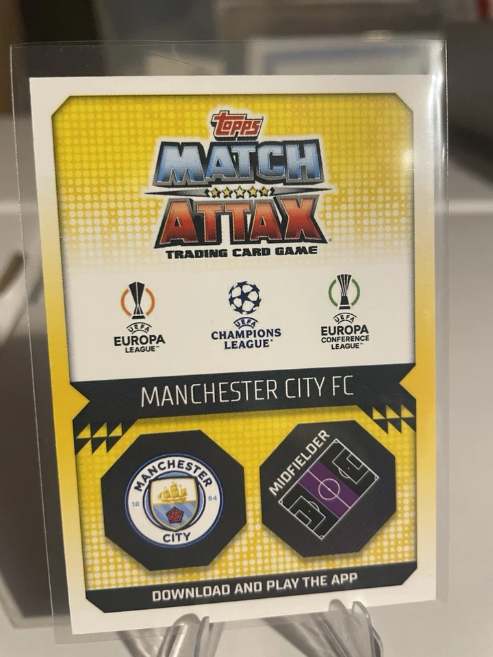 2022-23 Topps Match Attax UCL Kevin De Bruyne Playmaker Limited Edition LEPL1 - Image 2 of 2