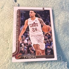 Topps 2025-26 Jaylon Tyson Cleveland Cavaliers #86 Base Set Basketball Card