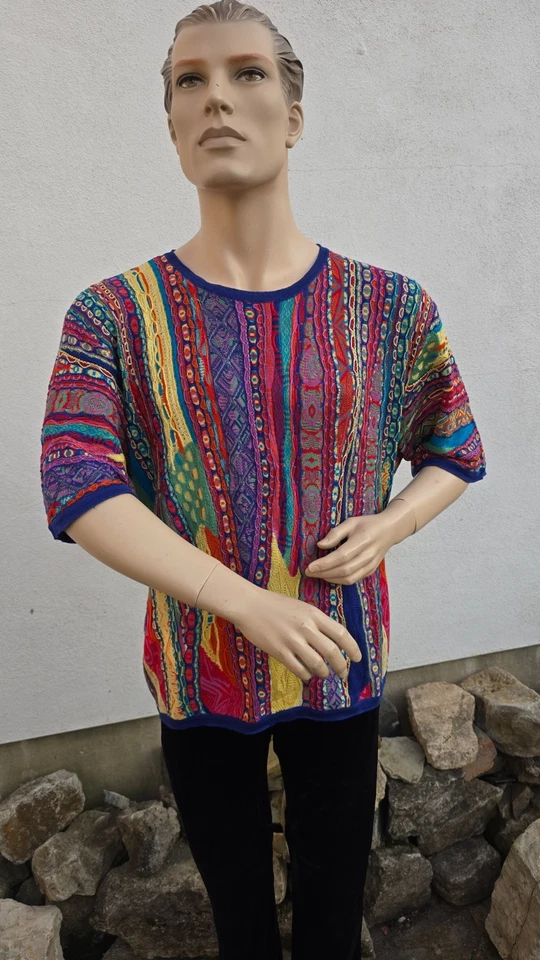 Coogi Australia Kurzarm-Pullover Sweater, Gr: L/52, 3 D, Megabunt, T-Shirt - Bild 2 von 4