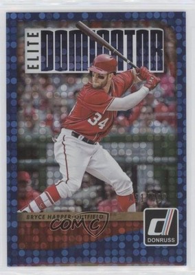 2016 Panini Donruss Elite Dominator 31/999 Bryce Harper #ED8 9h0