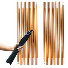 Aluminum Tent Poles Replacement Camping Rod Repair Kit Pre-Assembled 2 PCS