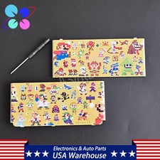 Top  Bottom Plates Cover Housing Shell Faceplate Case For 2015 Nintendo New 3DS