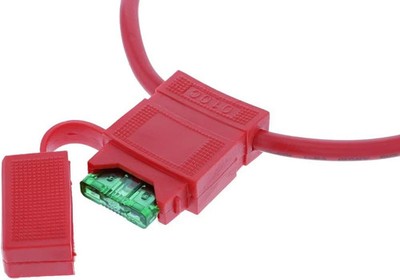 10 Red Medium In Line Waterproof Blade Automotive Fuse Holders USA Shipping