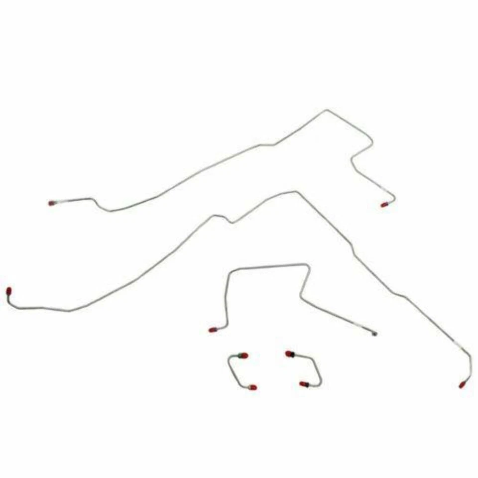 Complete Brake Line Kit Fits Jeep Wrangler 1997-2006 Dana 35 No ABS CBK0007OM - Image 2 of 4