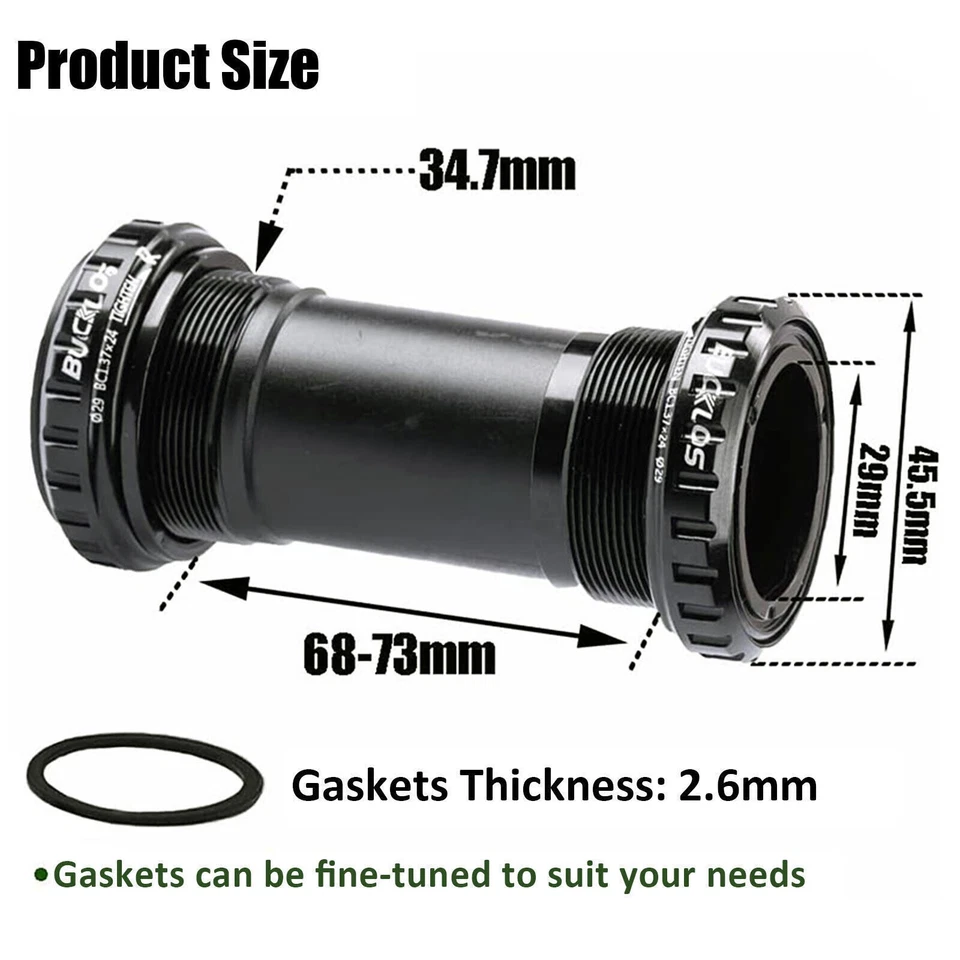 68/73mm Bottom Bracket Bearing 29mm DUB Threaded Road Bike Crank BB for SRAM US - Image 2 of 4