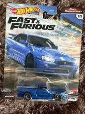 The Fast and the Furious Premium Fast Super Stars Nissan Skyline GTR - Blue