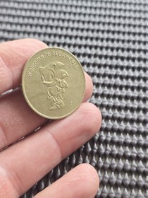 Sonic Hedgehog Welcome To Sega World Park Coin Token Rare Promo GENESIS SATURN 