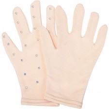 1 Pair Breathable Performance Ice Skating Gloves Pink Elastic Figure-Skating