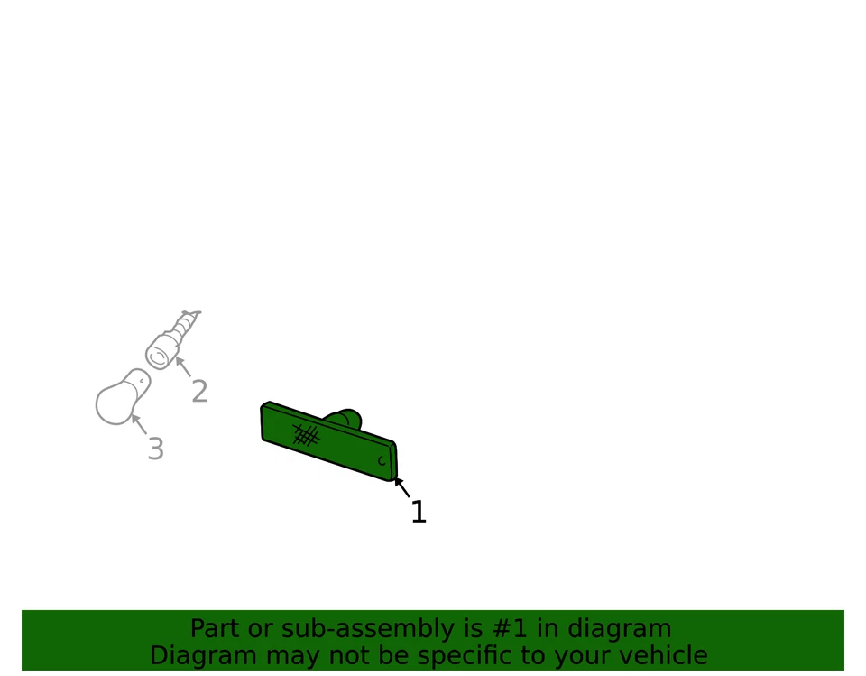 LÁMPARA MARCADORA LATERAL PONTIAC SUNFIRE ORIGINAL 2000-2005, PIEZA NUEVA OEM, P/N 22689994 Foto 4 de 4