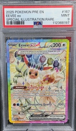 Eevee EX SIR 167/131 - Prismatic Evolutions PSA 9 Pokémon TCG