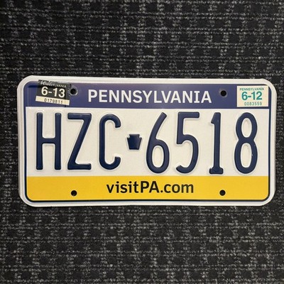 Original US Auto Kennzeichen Nummernschild USA   Pennsylvania 