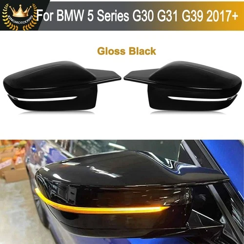 M Style Side Mirror Cover Caps For BMW G20 G21 G22 G23 G26 G30 G31 Gloss Black