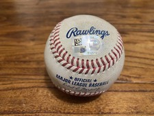 Cody Bellinger Game Used Baseball SINGLE Hit Yankees Goldschmidt WALK MVP 9 Pitc