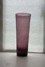 Blenko #3627 Tall Chimney Highball Glass - Amethyst - 9” - 1950s