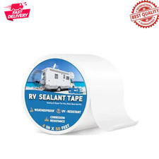 RV Roof Sealant Tape 4"x50' Leak Repair Waterproof UV Resistant White Roll