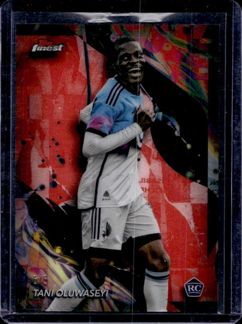 2024 Topps Finest MLS Tani Oluwaseyi RC Red Refractor Uncommon #/5 United