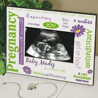 Pregnancy Ultrasound Personalized Picture Frame Baby Shower Gift - 3 Colors Pregnancy Ultrasound Personalized Picture Frame Baby Shower Gift - 3 Colors