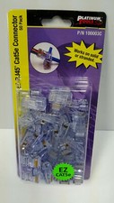 Platinum Tools 100003C EZ-RJ45 Cat5/5e Connectors, Clamshell pack of 50