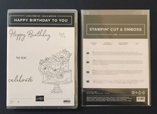 Stampin  Up HAPPY BIRTHDAY TO YOU Cling Stamp Set  BIRTHDAY Dies