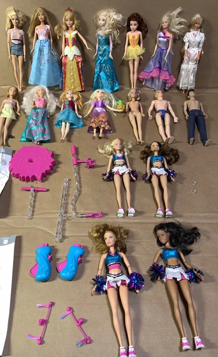 Lot of 19 Barbie Dolls with Accessories E6 eBay
