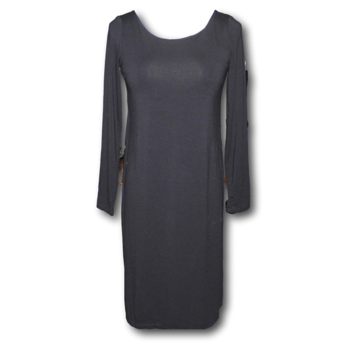 eileen fisher little black dress | Dresses | Eileen Fisher Short Sleeve Turtle Neck Swing Size M Crafted from 100% cotton Black Dresses for Women |
