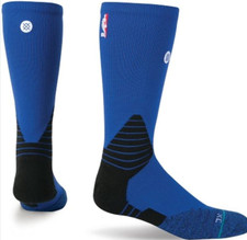 Stance Fusion NBA Crew Socks - Blue/Black - Medium 6-8.5 - 559 Basketball