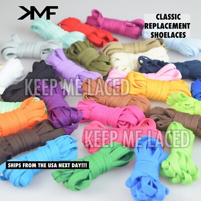 Classic Flat Replacement Shoelaces 27'' 36'' 45'' 54'' Inch Laces BUY 2 GET 1 FREE