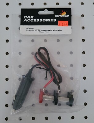Dynamite DYN5010 DC 12v Power Adapter w/ Cigarette Plug 12 Volt RC