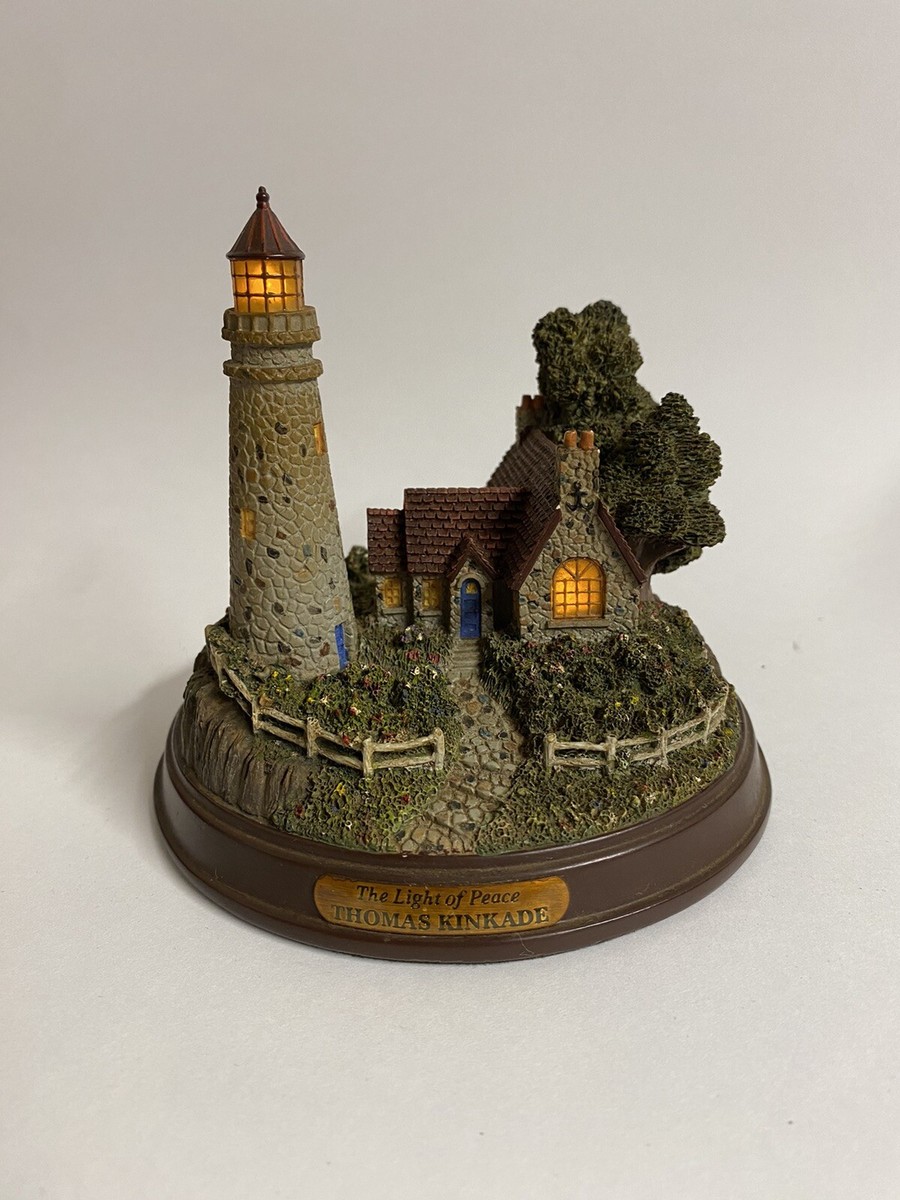 Thomas Kinkade Seaside Memories Lighted Lighthouse Figurine Thomas Kinkade Seaside Memories Lighted Lighthouse Figurine