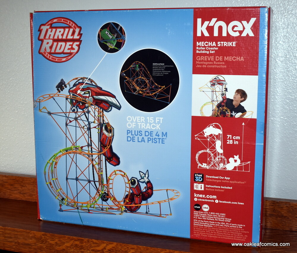 K'NEX Mecha Strike Roller coaster Set 577 Pc Motorized Thrill Ride