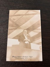 RPPC William Howard Taft speaking at Plattsburg New York - 1909