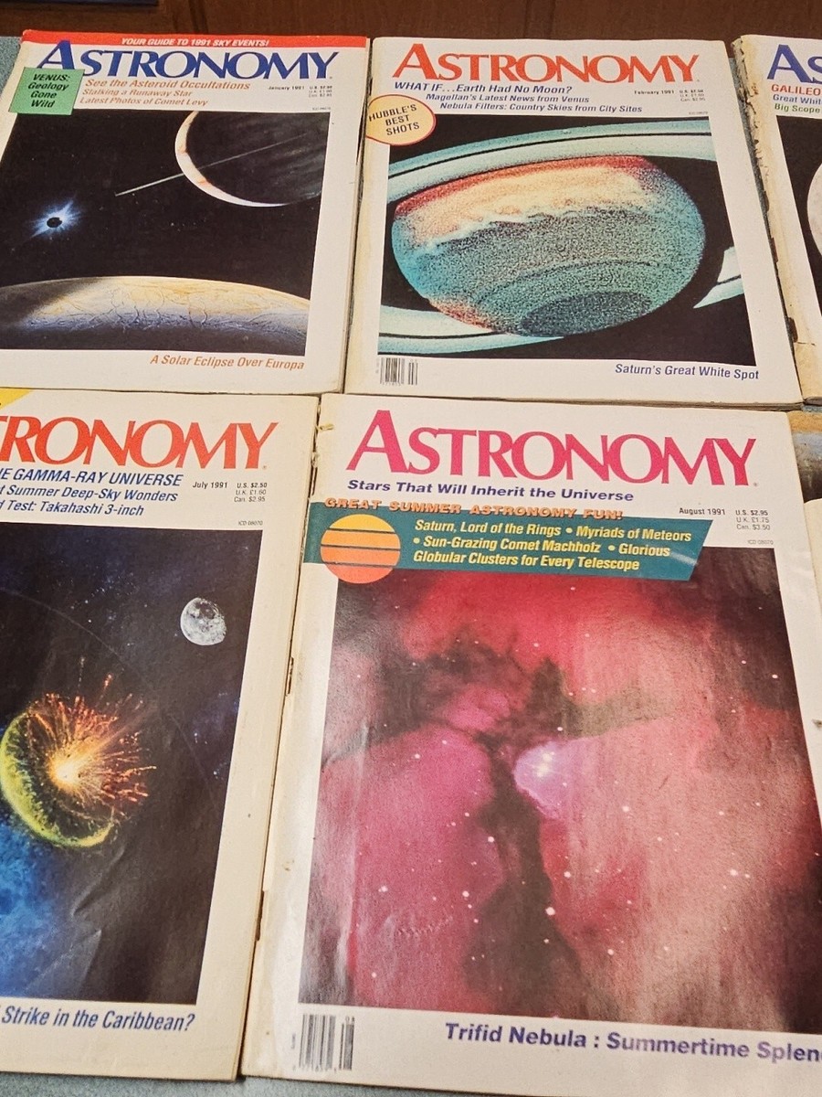 Astronomy Magazine 1991 x12 | eBay