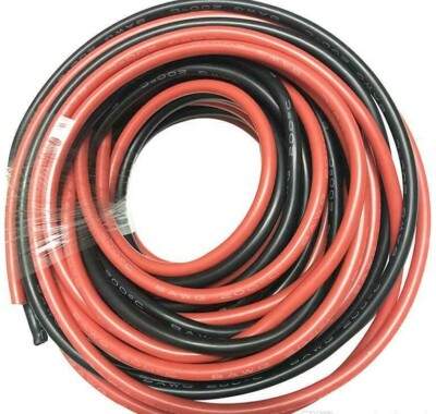 40 Feet 8 AWG Super Flexible Silicone Wire 8 Gauge Wire For RC Car ESC Motor B&R