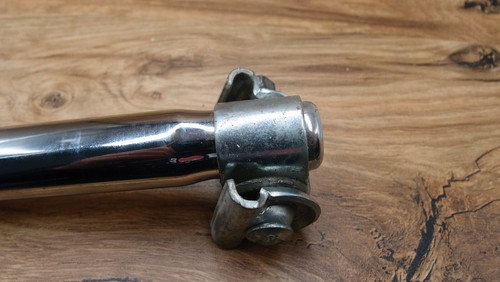 1980s touring plain seatpost L'ART steel chromed 25.2 mm - Picture 5 of 9