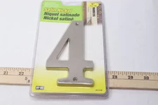Hy-Ko Products House Number Nickel 4 5" BR-51SN/4
