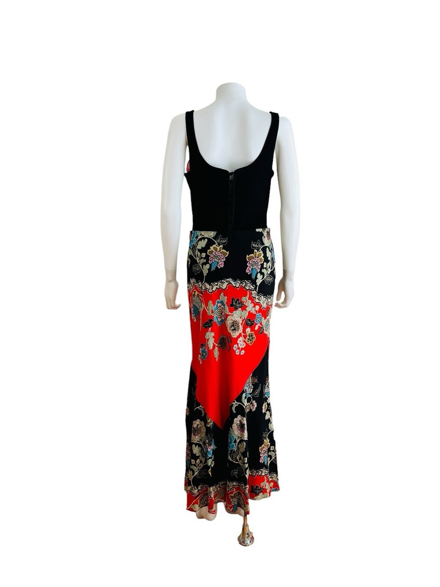 Vintage Roberto Cavalli S/S 2003 Chinoiserie Black + Red