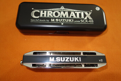 New SUZUKI CHROMATIX SCX-48 w/case key C Jazz Classical Chromatic