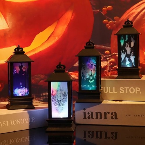Halloween 4 Lanternes Led Lumineuse Decoration Jardin Veilleuse Maison Fête - Photo 2 sur 19