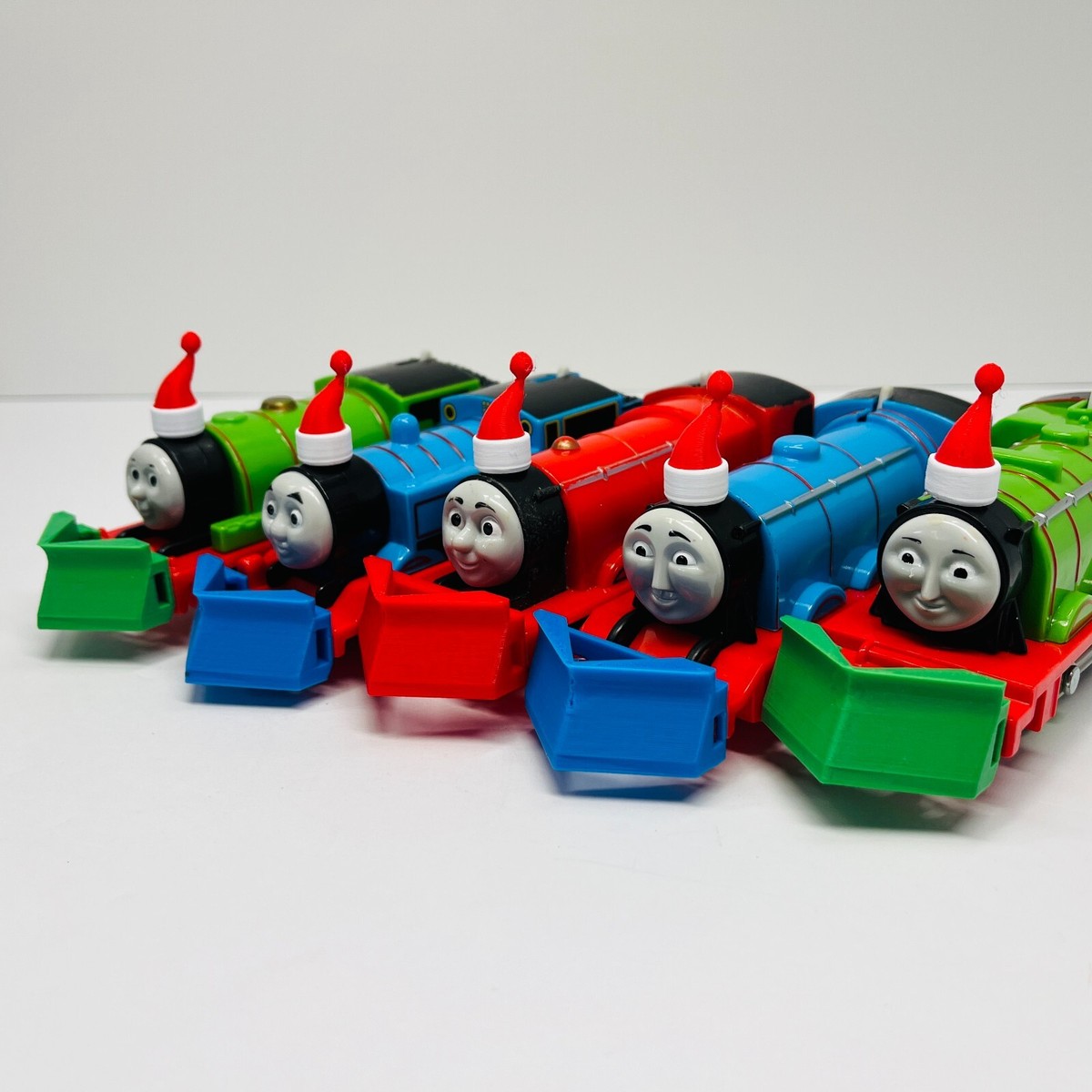 CUSTOM 3D PRINTED Snow Plow & Santa Hat for TrackMaster & Tomy