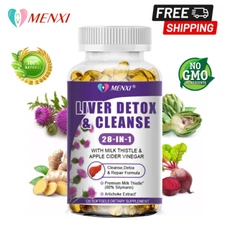 28-In-1 Liver Detox & Cleanse Capsules 1430mg - Liver Repair - with Milk Thistle